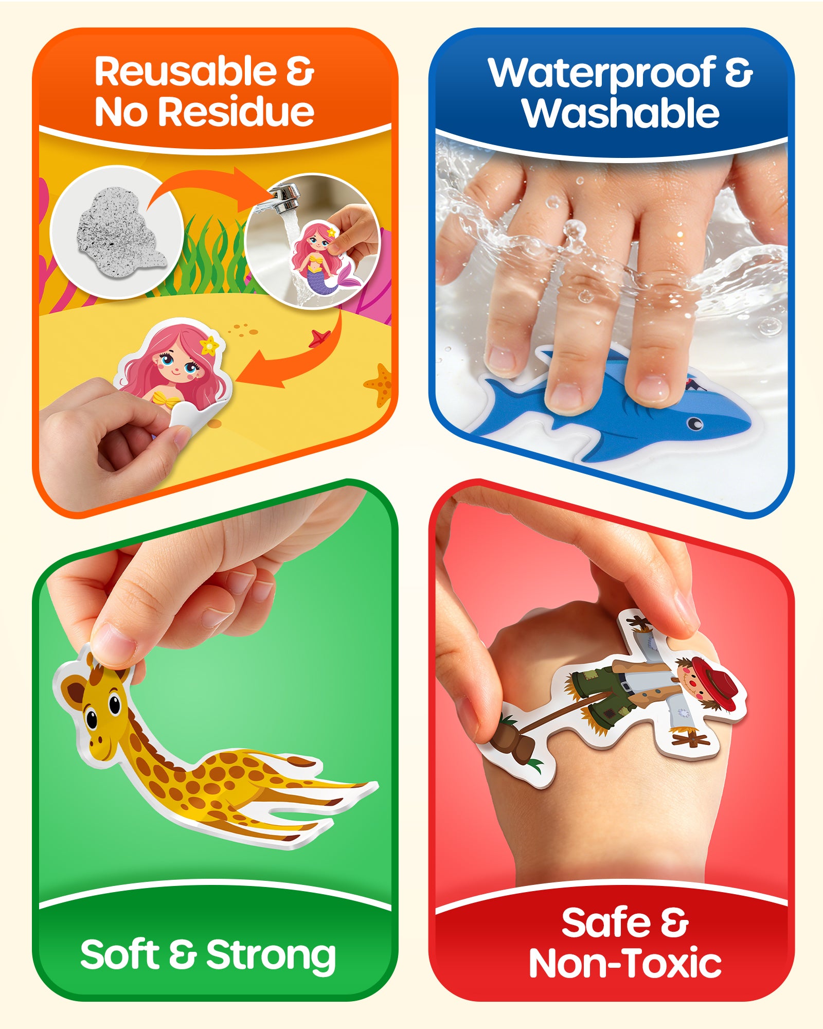 Reusable Jelly Sticker Book