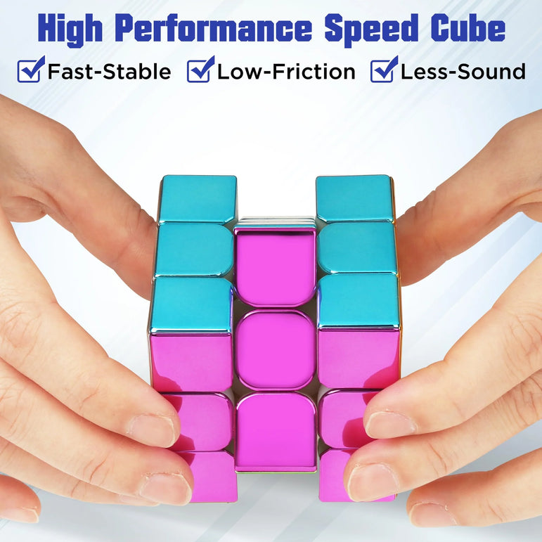 D-FantiX Shiny Mirror Reflective Magnetic Speed Cube 3x3x3