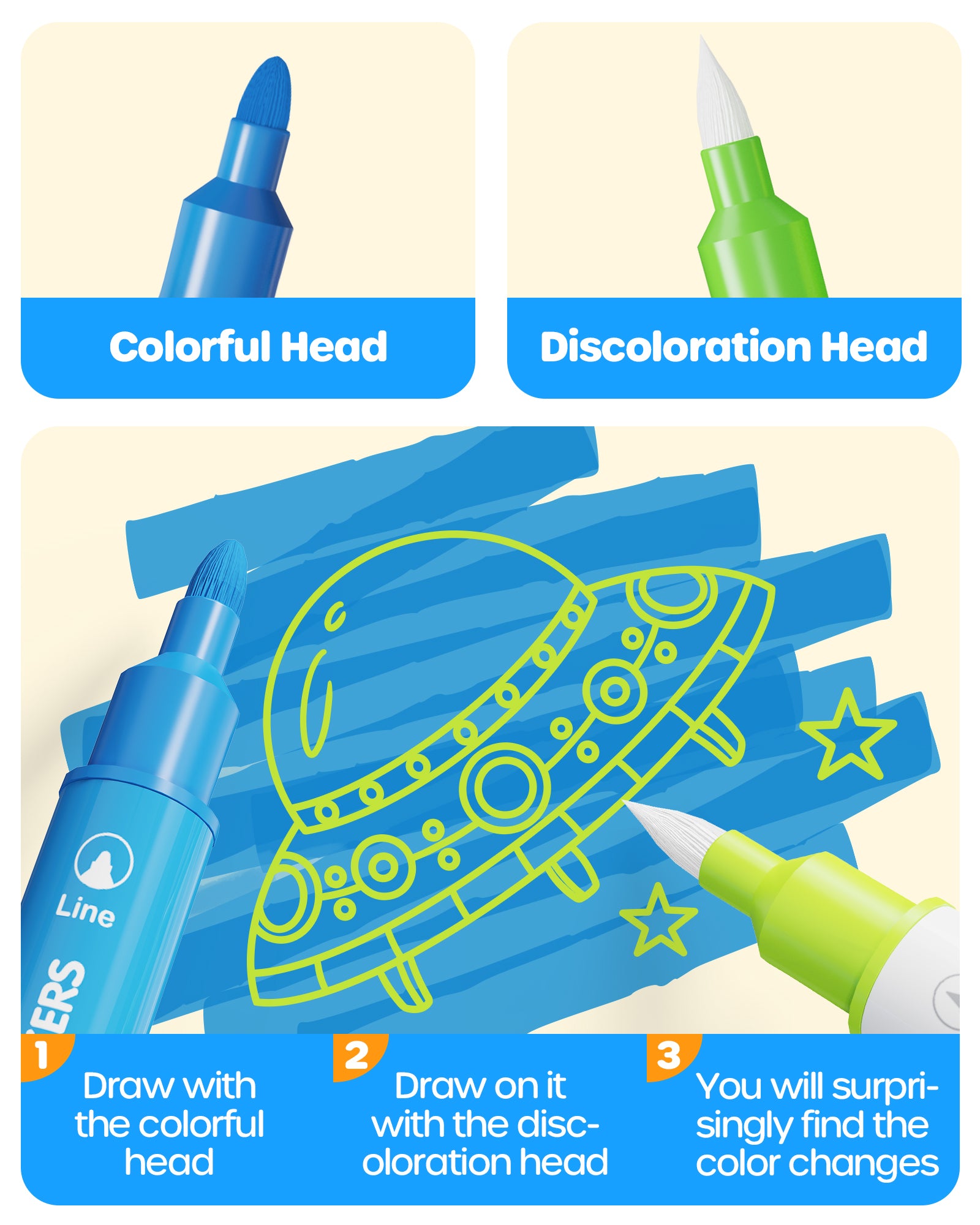 Color Changing Markers for Kids Adults