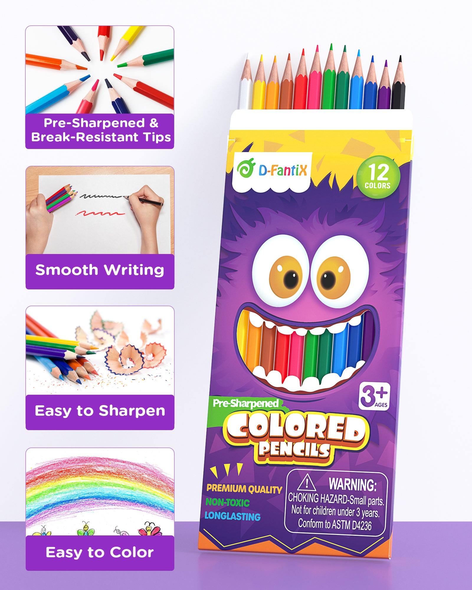 24 Packs Colored Pencils Bulk