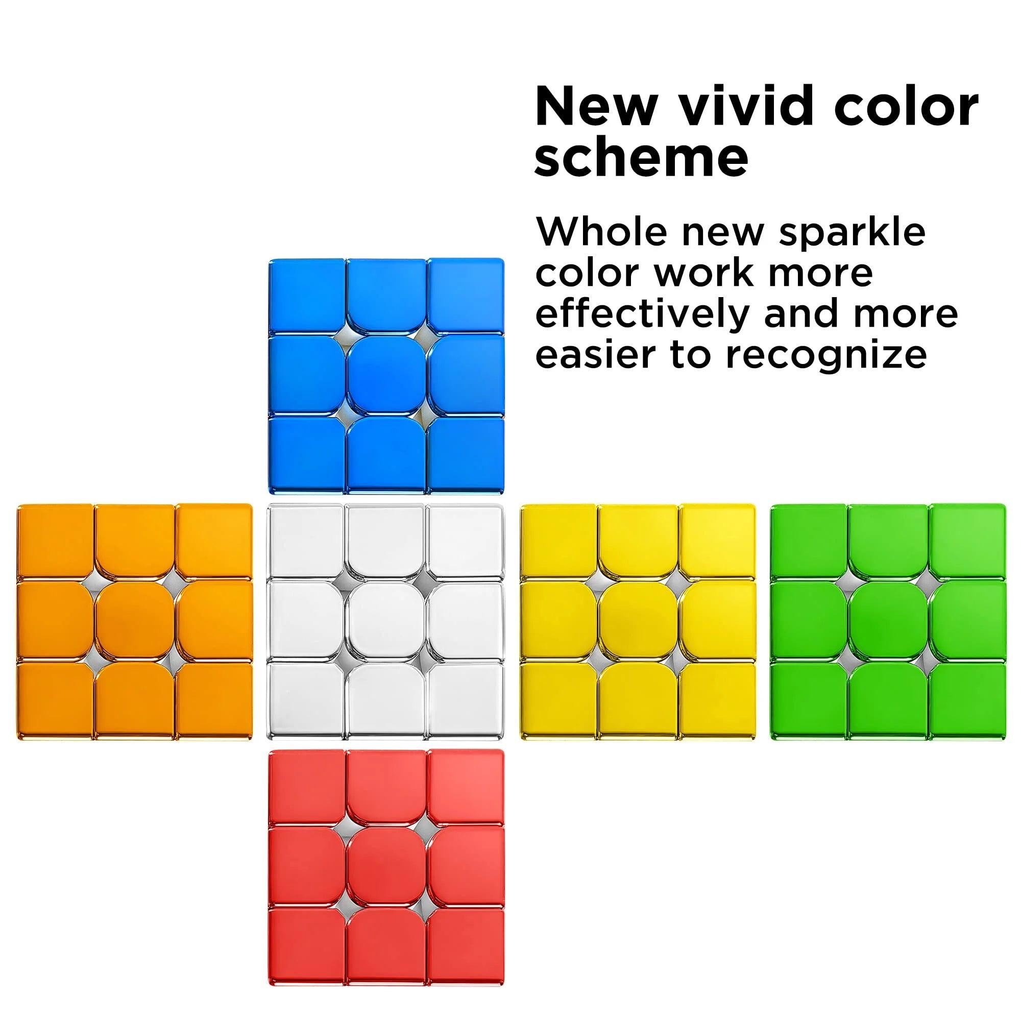 Magnetic Mirror Reflective Speed Cube 3x3x3