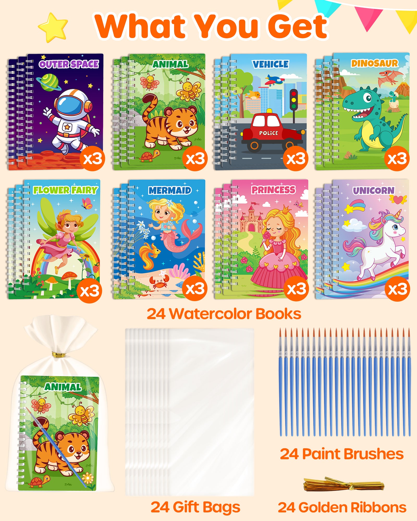 Paint with Water Coloring Books for Kids Ages 4-8-12