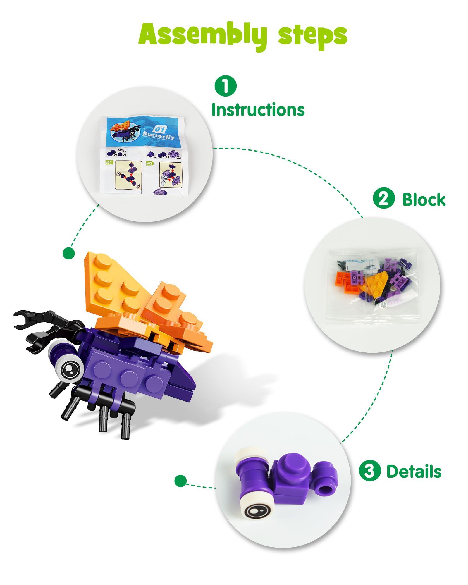 647 PCS Marine Animals and Insects Building Blocks Sets