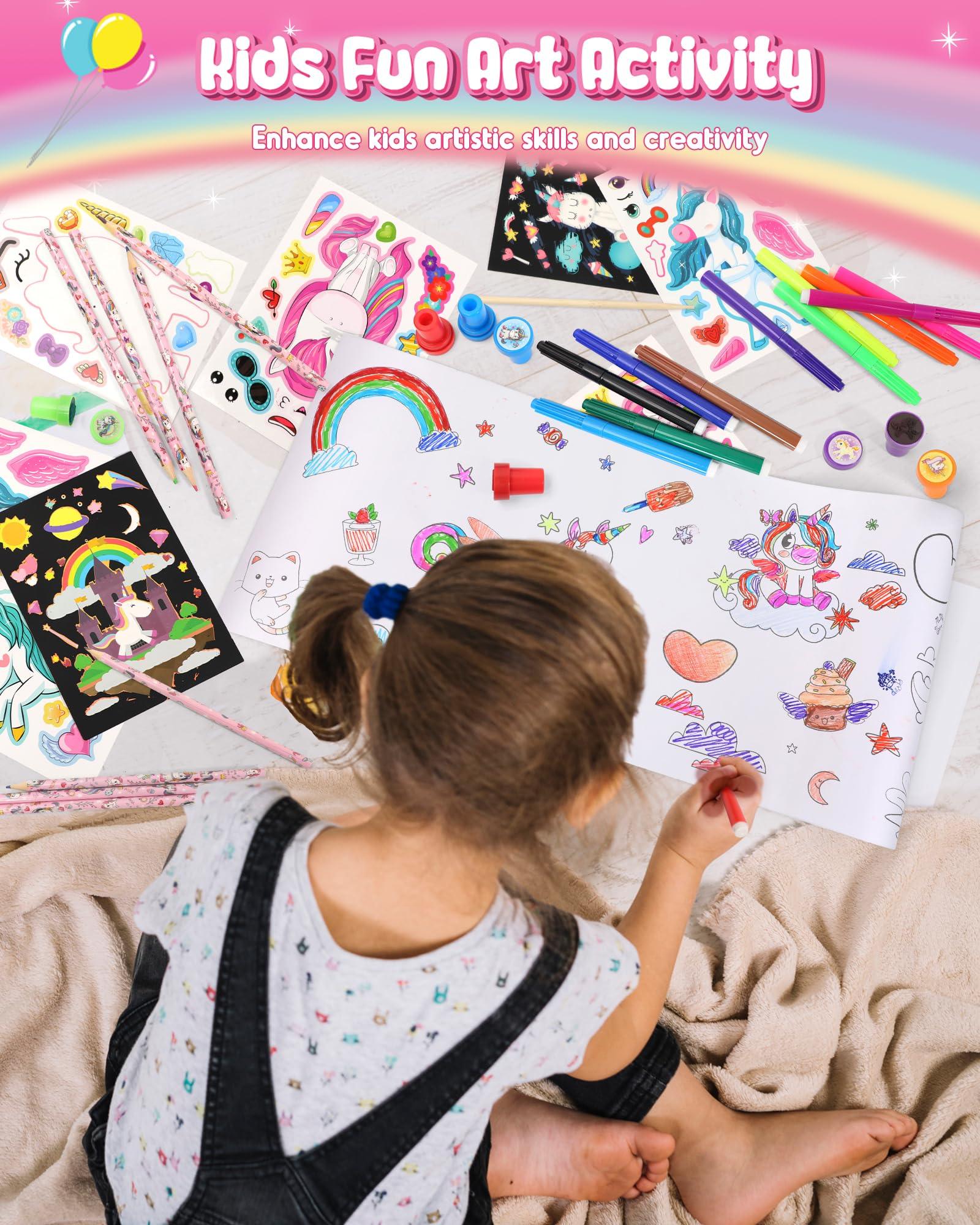 Unicorn Art Supplies Clear Backpack