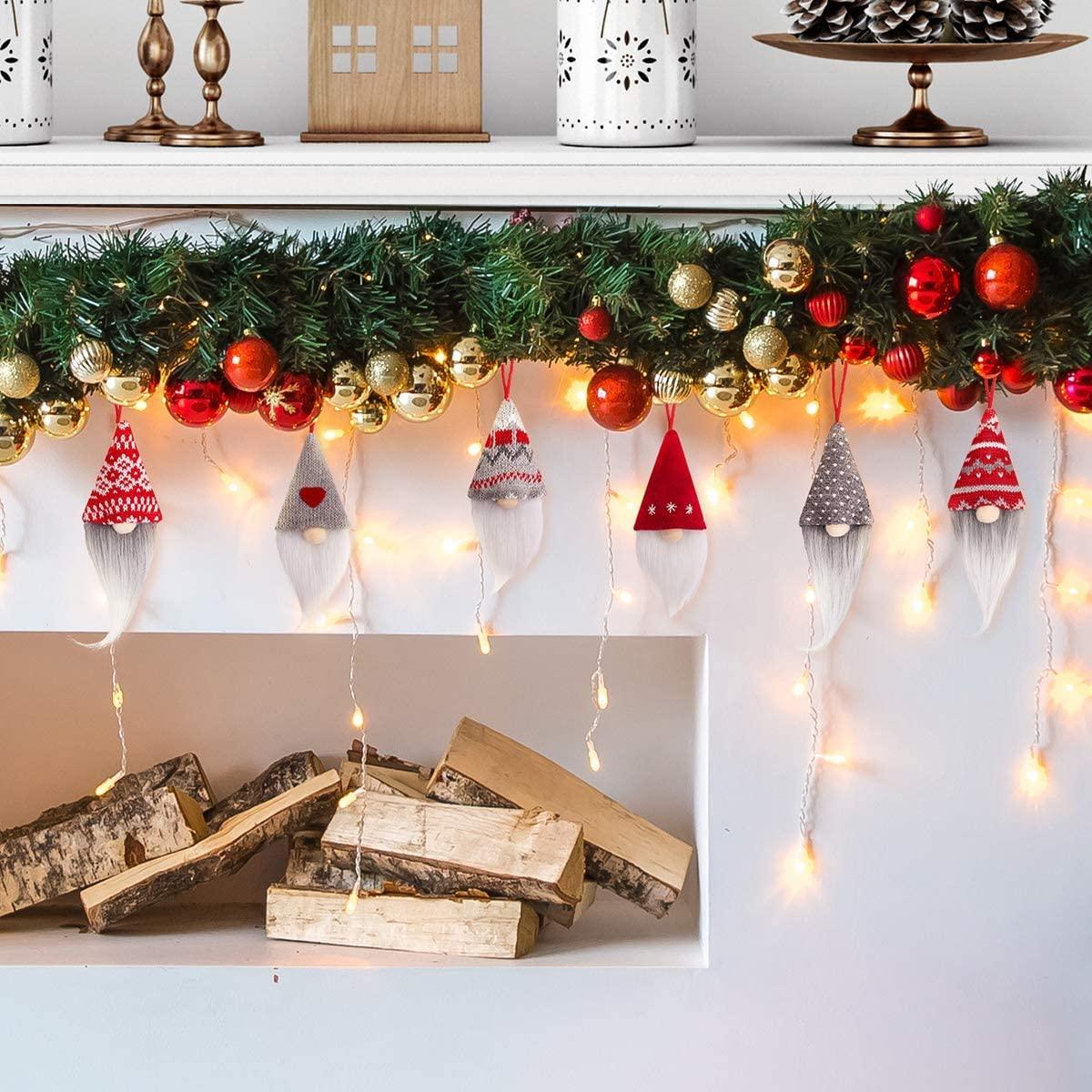 Gnome Christmas Ornaments Set of 6
