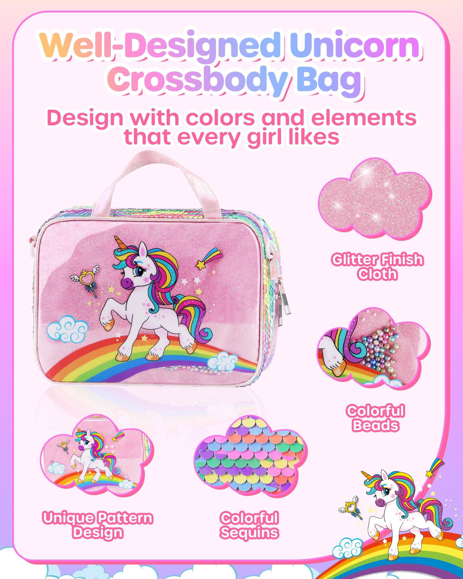 Unicorn Art Supplies Convertible Bag