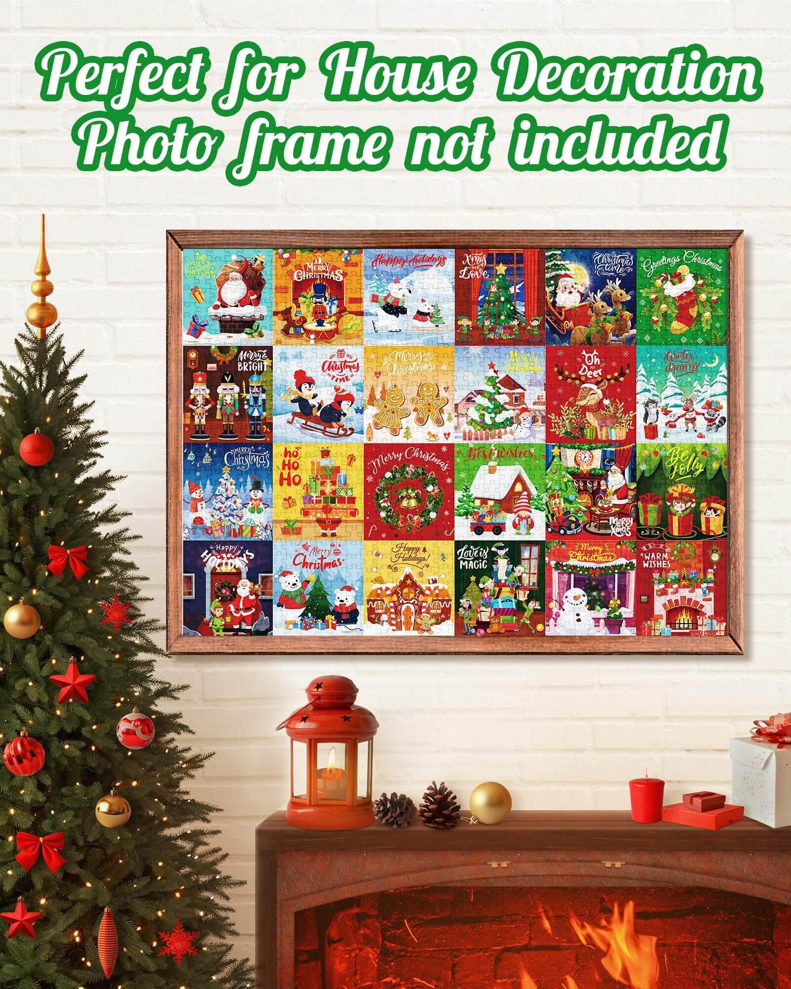 クリスマス Fireside Christmas - 1000 Piece Jigsaw Puzzle by Vermont Christmas