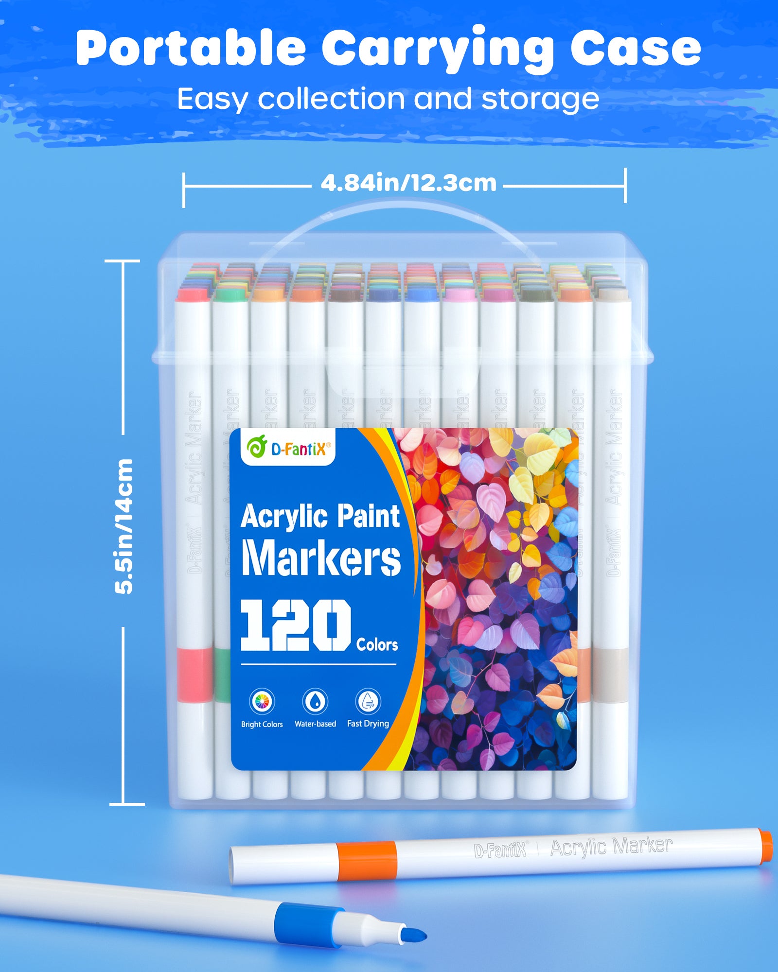 120 Colors Acrylic Paint Markers for Kids Adults
