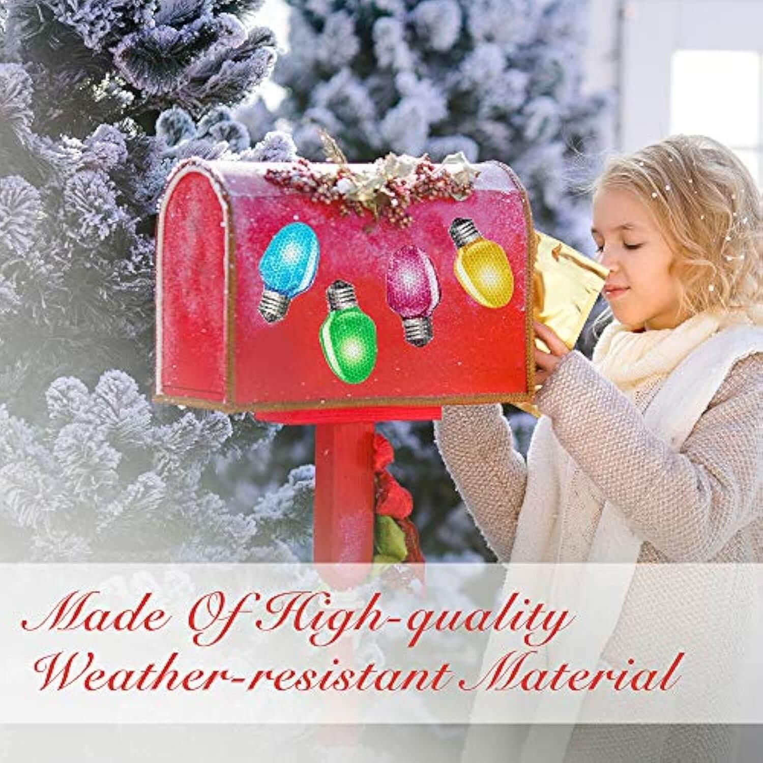 Reflective Christmas Car Magnets Set