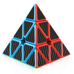 D-FantiX Pyraminx 3x3 Speed Cube Carbon Fiber Sticker
