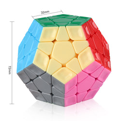 D-FantiX Cyclone Boys Rainbow Megaminx Speed Cube 3x3 Stickerless
