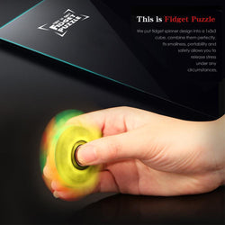 D-FantiX Fidget Spinner Cube, 1x3x3 Floppy Cube Puzzle Spinner Anti-Anxiety Fidget Toys