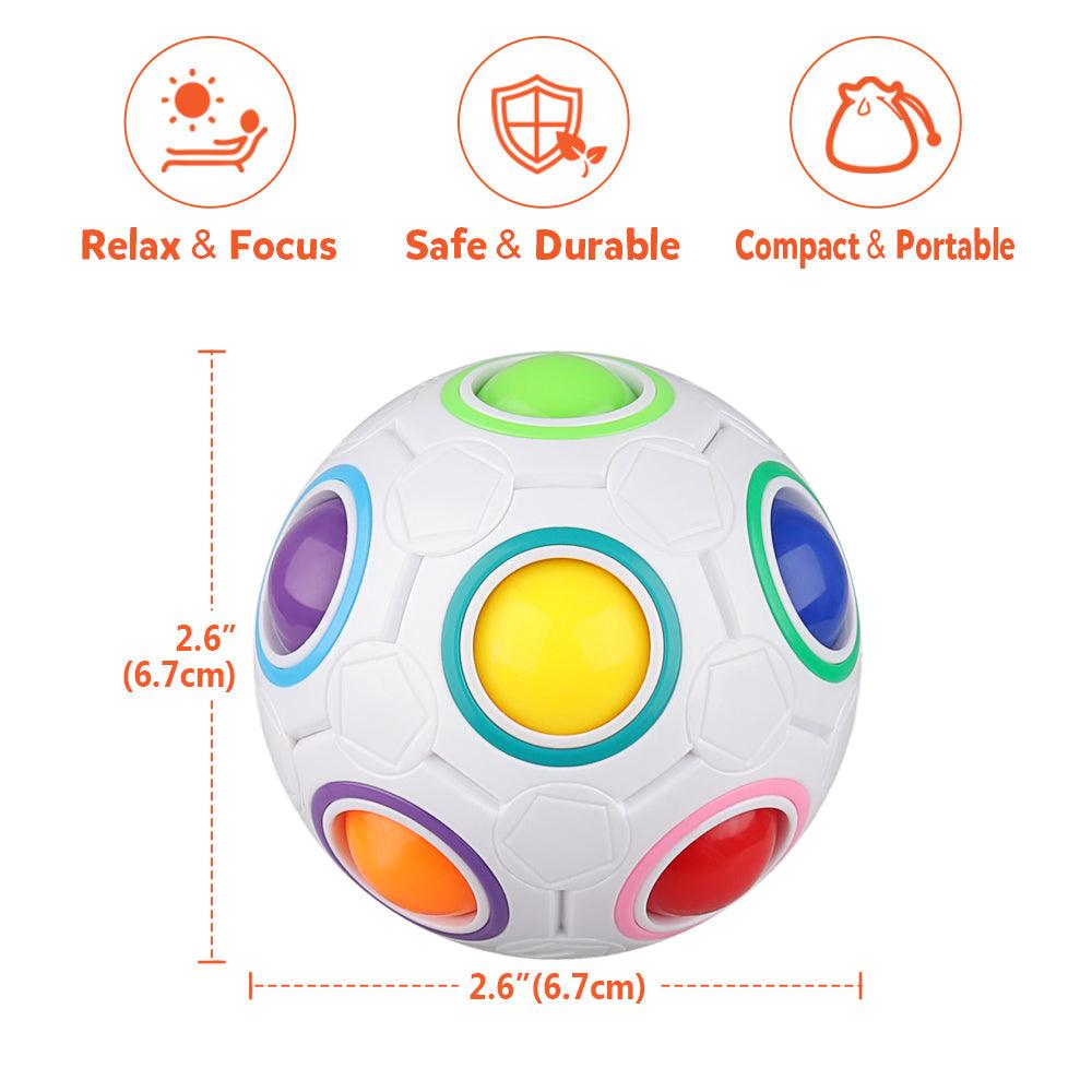 4Pcs Rainbow Puzzle Ball