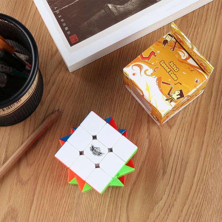 D-FantiX Cyclone Boys 3x3 Speed Cube Stikerless Magic Cube 3x3x3 Puzzles Toys (56mm)