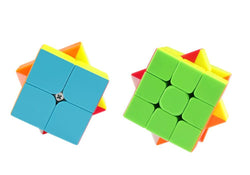D-FantiX QY TOYS Speed Cube Bundle 2x2 3x3 Stickerless