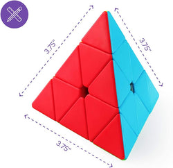 D-FantiX QY TOYS Qiming Pyraminx Stickerless 3x3 Speed Cube