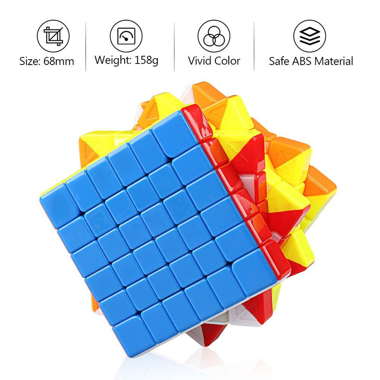 D-FantiX Cyclone Boys 6x6 Speed Cube Stickerless Magic Cube Puzzles 67mm (G6 Version)