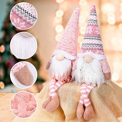 D-FantiX Pink Christmas Gnomes with Long Leg