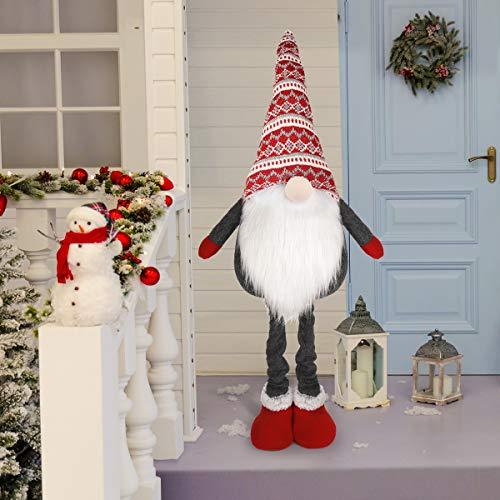 D-FantiX Standing Large Christmas Gnomes with Retractable Spring Legs