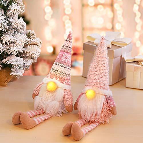 D-FantiX Pink Christmas Gnomes with Long Leg