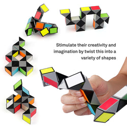 D-FantiX 14 Pcs Rainbow Brain Teaser Puzzles Toy Set