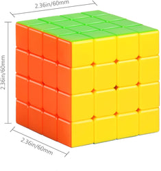D-FantiX Cyclone Boys 4x4 Speed Cube Stickerless 4 by 4 Magic Cube 4x4x4 Puzzles Toys (60mm)