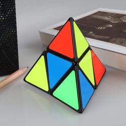 D-FantiX ShengShou Pyramorphix 2x2 Pyramid Speed Cube Puzzle Toy Black