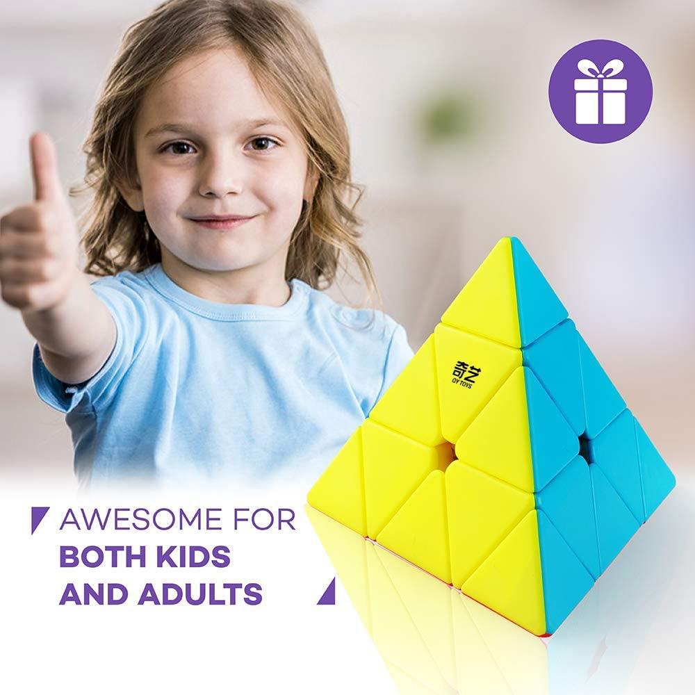 QY TOYS Pyraminx Stickerless 3x3