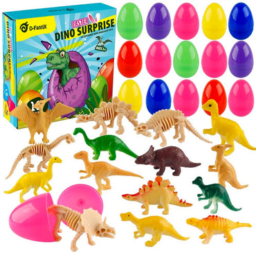 D-FantiX 16Pcs Toys Filled Easter Eggs Plastic