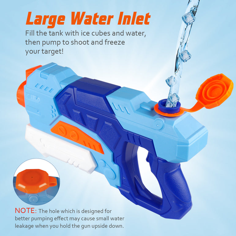 D-FantiX 550CC Water Guns 2 Pack, Super Water Blaster Soaker Squirt Guns Long Ranging Shooting