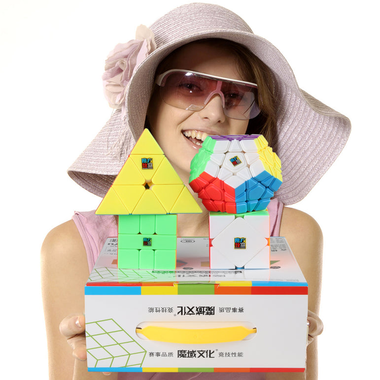 D-FantiX Moyu MofangJiaoshi WCA 4pcs Cube Set