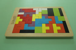 D-FantiX Wooden Blocks Puzzle Brain Teasers Toy