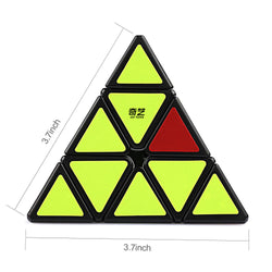 D-FantiX QY TOYS Qiming Pyraminx 3x3 Speed Cube (Black)