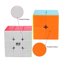 D-FantiX QY TOYS Speed Cube Bundle 2x2 3x3 Stickerless