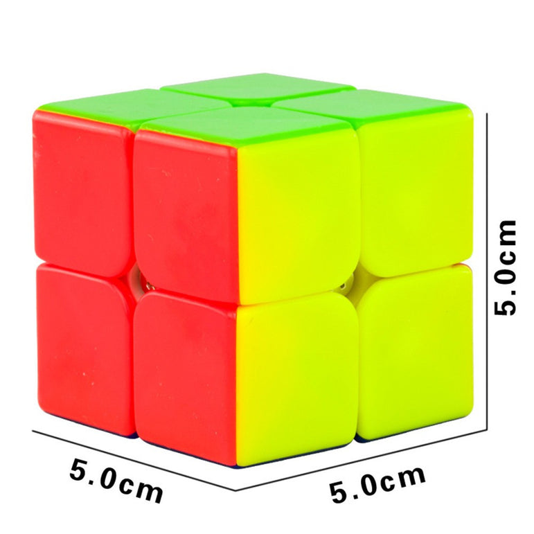 2x2 Stickerless Cube - MoYu Speed Magic Puzzle Toy - Genuine