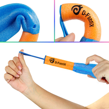 D-FantiX LED Foam Finger Rockets, Slingshot Flying Toy for Kids Outdoor Camping Party Favor